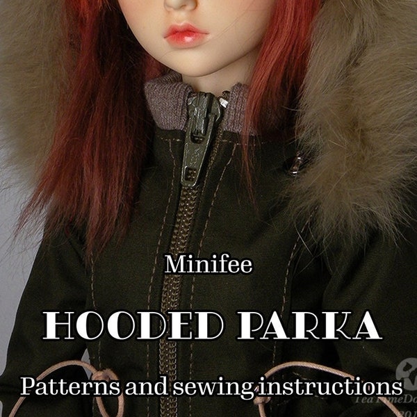 Minifee A-line parka sewing pattern - PDF with instructions