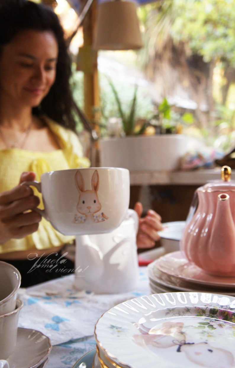 Maxi MUG Rabbit or Dog-illustrated cups teacups rabbit Maxi Bowl Sausage Dogs