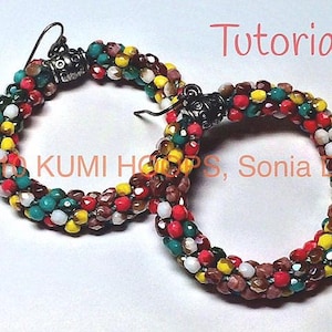 Kumihimo Earrings, Simplicity is what I call these hoop earrings.  Just grab some beads ...and lets get started.