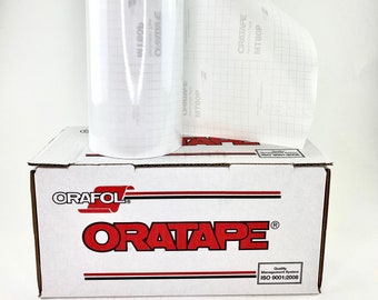 Oracal MT80P Transfer Tape 12" wide roll, Reusable application tape, available in 3 lengths.