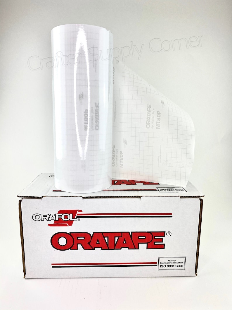 Oracal MT80P Transfer Tape 12" Wide Roll, Reusable Application Tape ...