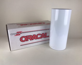 12" x 10' Oracal 651 gloss white (010) adhesive vinyl/vinyl for hobby and craft cutters/sign vinyl