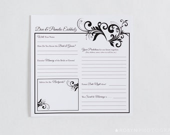 Wedding Guest Book Pages Printable File Guests Template