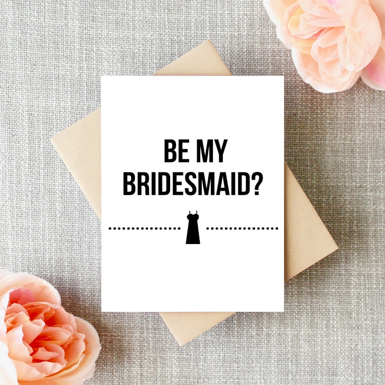 Will You Be My Maid of Honor Card Maid of Honor Card Bridal Etsy