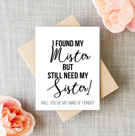 etsy will you be my maid of honor