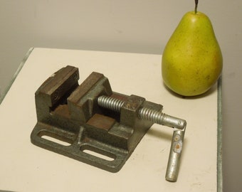 Vintage Bench Machinist Drill Press Vise, Jewelry Bench Vise, FREE PRIORITY SHIPPING!!