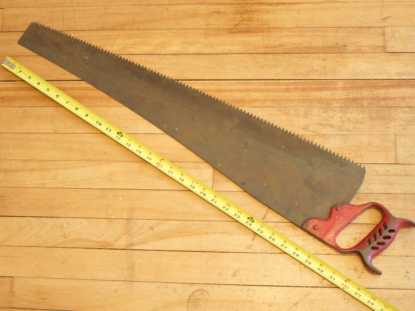 Vintage Large Lumber Hand Saw Cast Iron Handle Hand Saw FREE Etsy