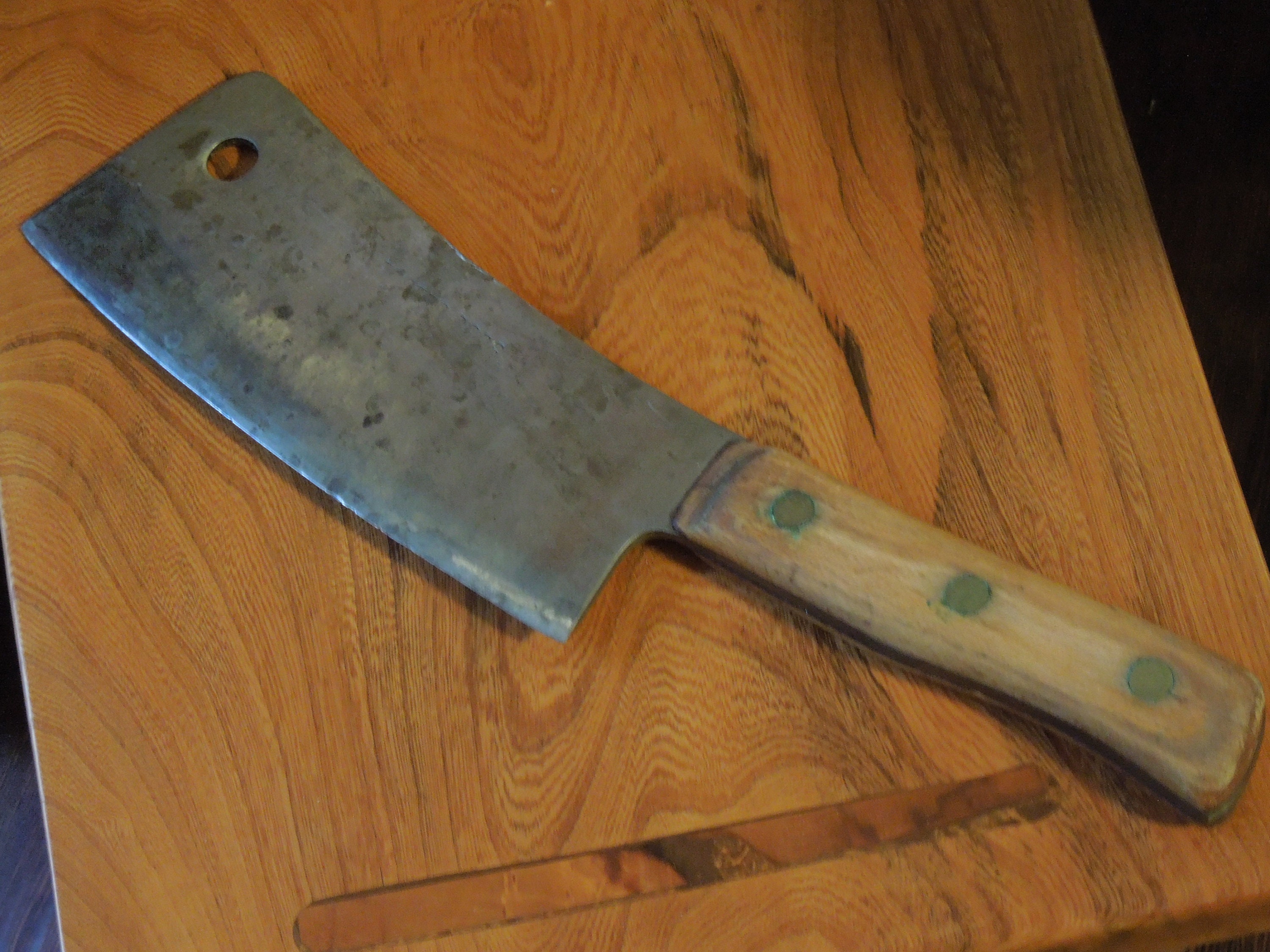 Foster Brothers Meat Cleaver, Mid Century Cutlery, 2 Pound Butcher's