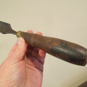 Antique Buck Brothers 1 Inch Carving Gouge Chisel, Antique Woodworking Tool, FREE SHIPPING!!