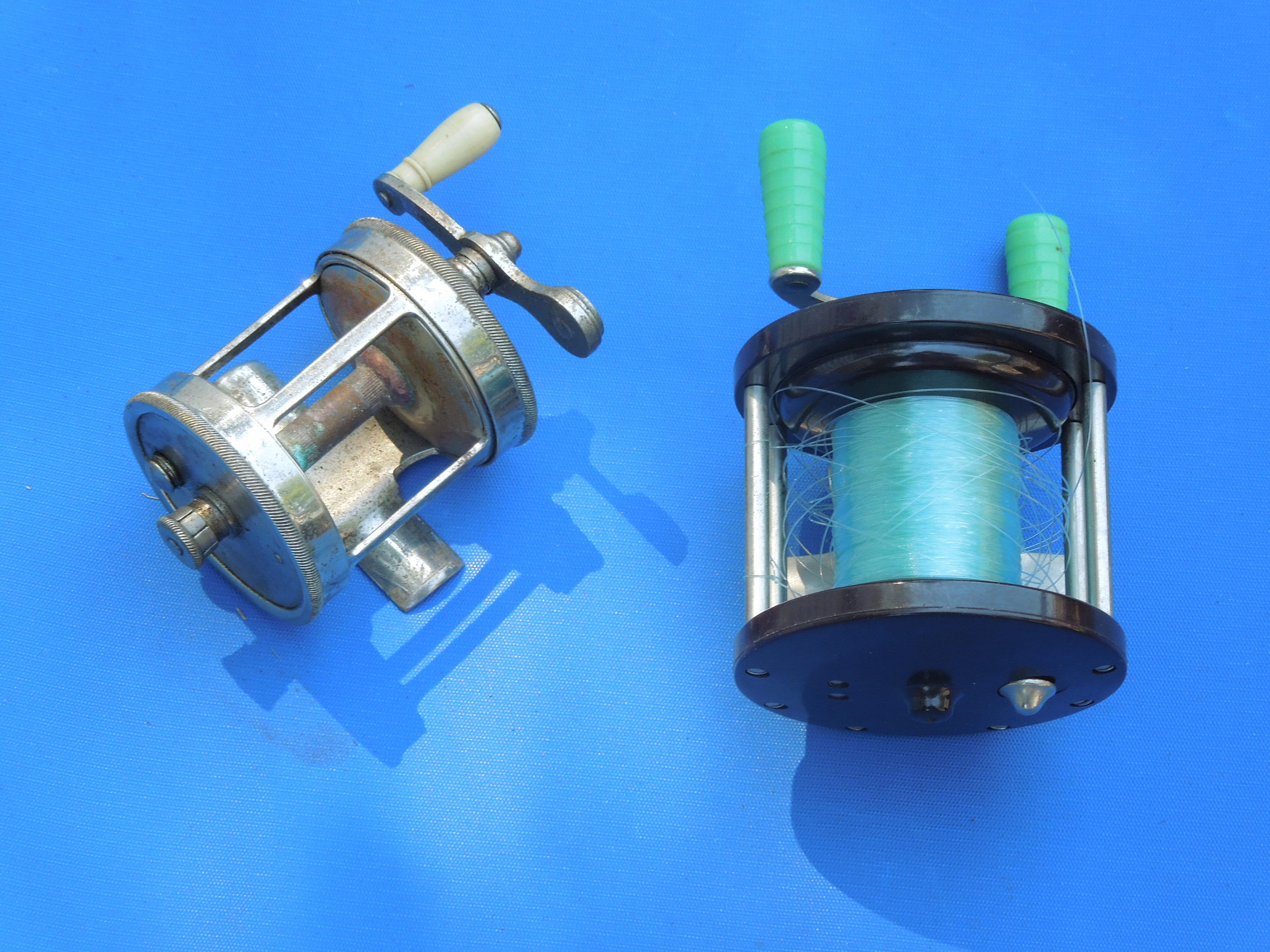 ANCIEN MOULINET DE pêche vintage AntiqueTrolling fishing reel EUR 85,00 - IT