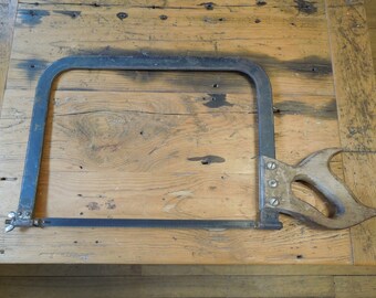 Millers Falls Bow Saw #24, Bone Cutting Saw, Antique Hand Saw, Rare Tool
