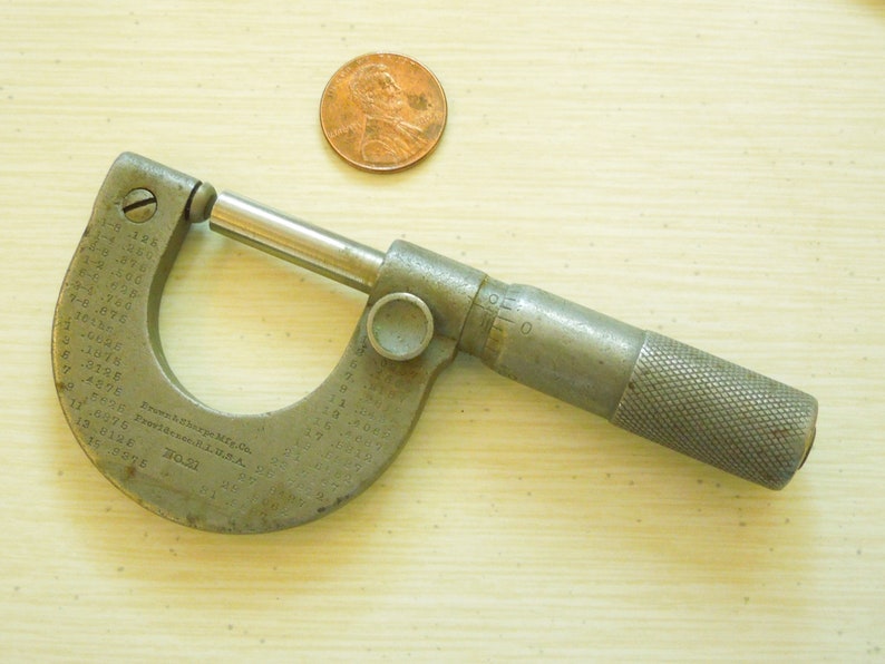 Rare Antique Micrometer Brown & Sharpe Micrometer Etsy Norway
