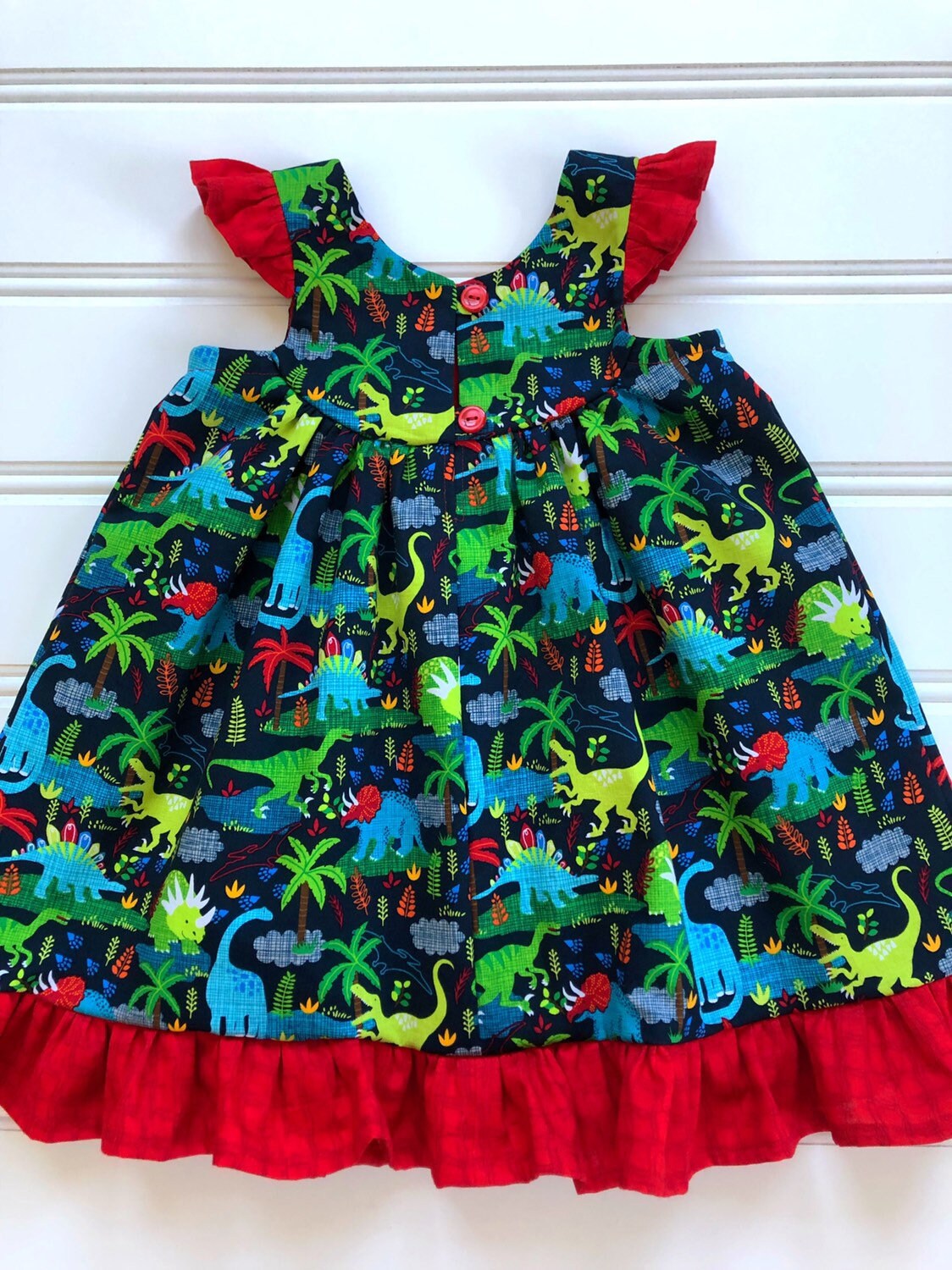 Dinosaur Dress for Girl Dinosaur Birthday Dress Girl Party Etsy