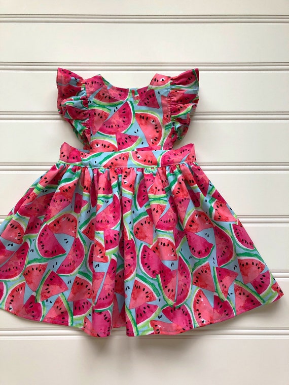 little girl watermelon dress