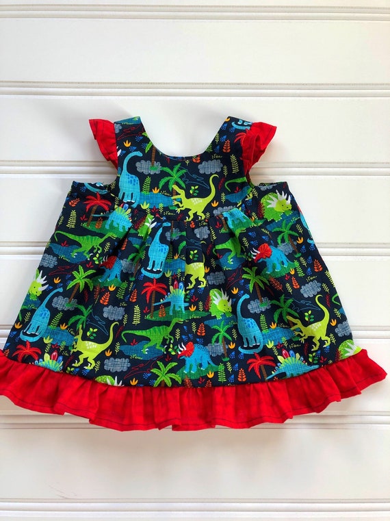 Dinosaur Dress for Girl, Dinosaur Birthday Party Dress, Girl Party Dress, Girl Summer Dress, Baby Girl Dress, Toddler Party Dress Dinosaur Dress for Girl, Dinosaur Birthday Party Dress, Girl Party Dress, Girl Summer Dress, Baby Girl Dress, Toddler Party Dress