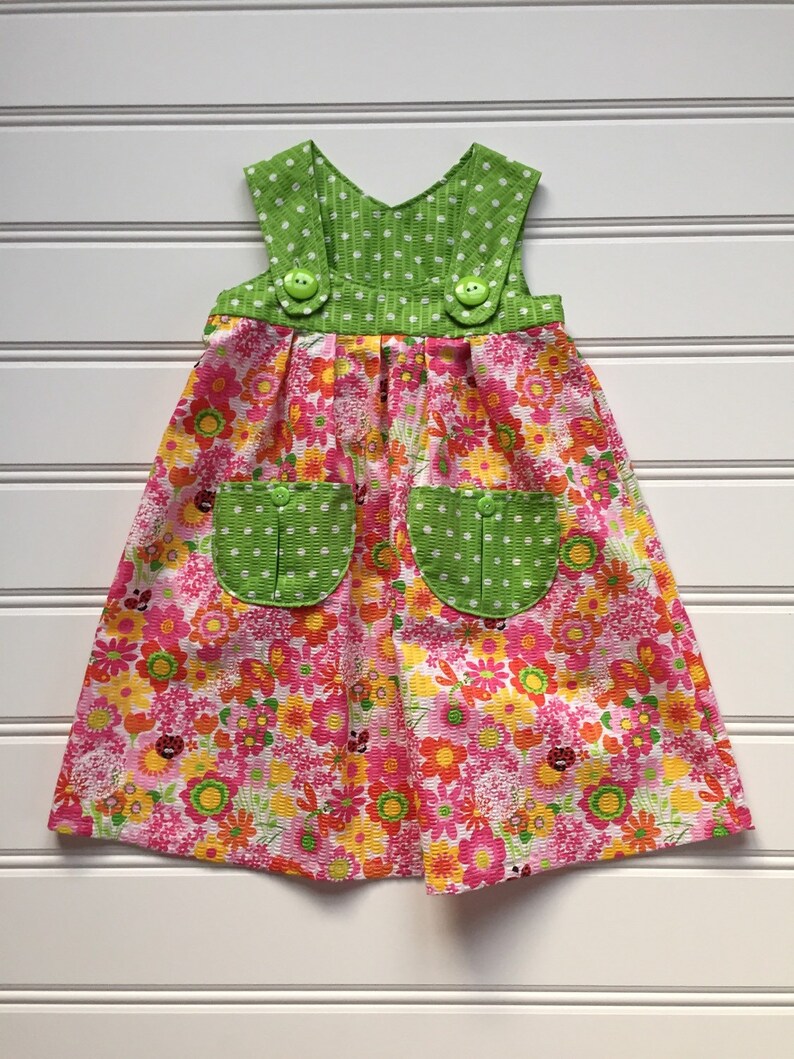 Girl Summer Dress with Pockets Girl Sundress Toddler Summer Etsy