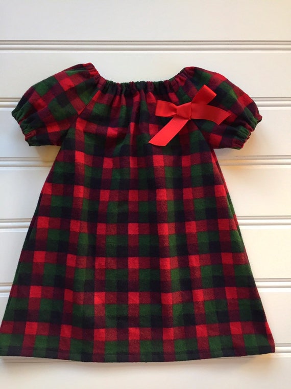 newborn plaid dress