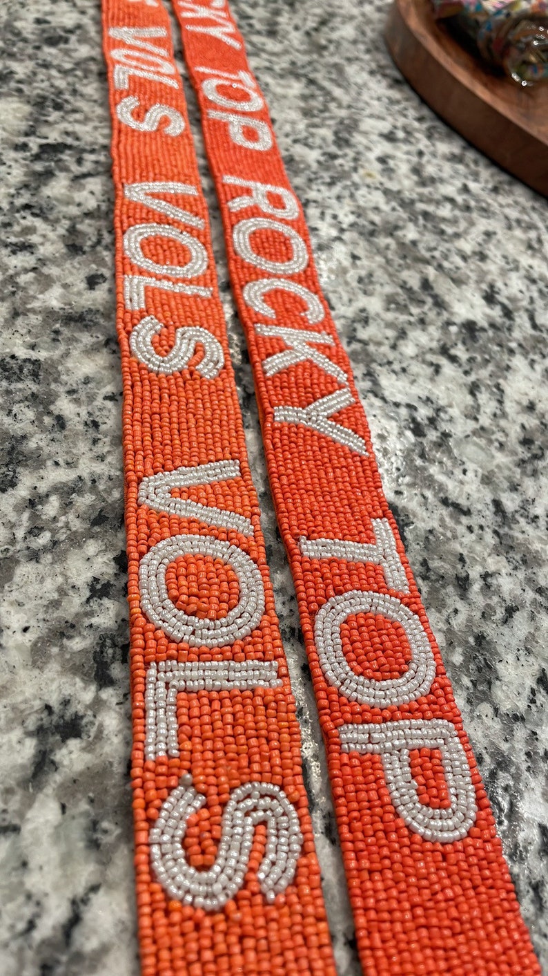 University of Tennessee Vols & Rocky Top Beaded Game Day Strap Etsy