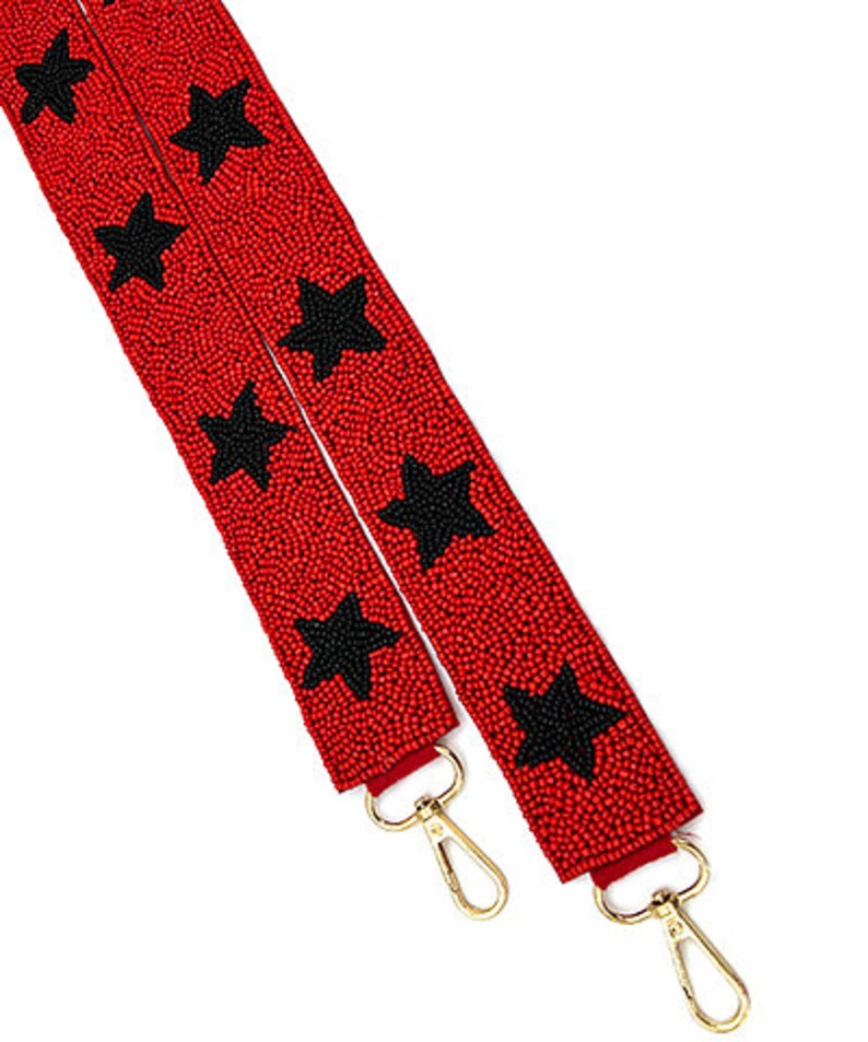 Bulldogs Red and Black Beaded Gameday Purse Straps University
