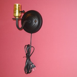 Sconce wall plug in
