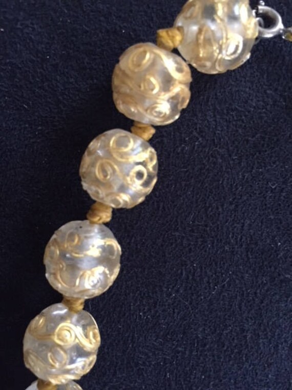 Venetian Glass Bead Necklace - image 3