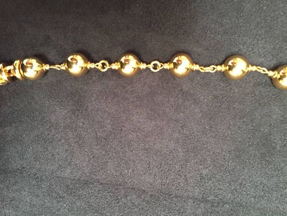 Vintage 1980s Gold-Tone Necklace - image 7