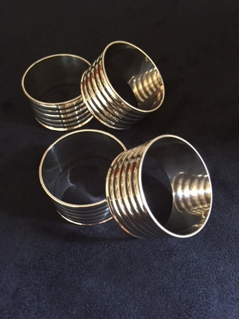 Silverplated Napkin Rings 4 Etsy