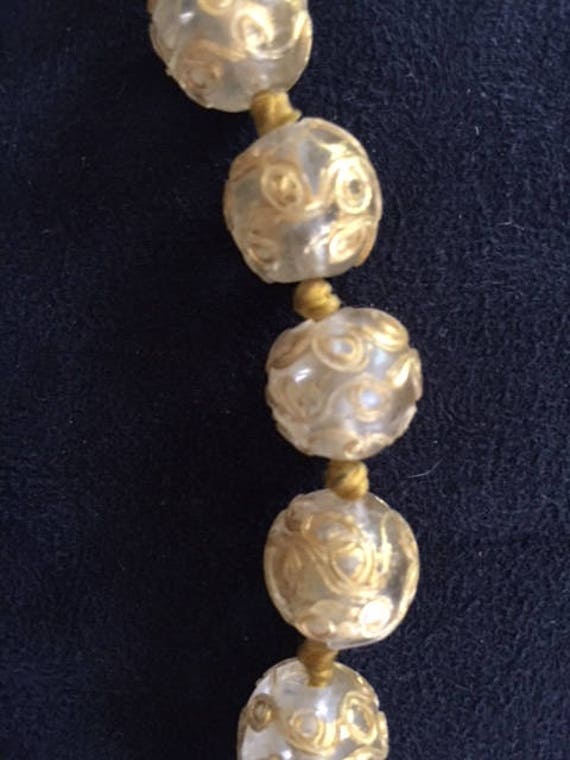 Venetian Glass Bead Necklace - image 2