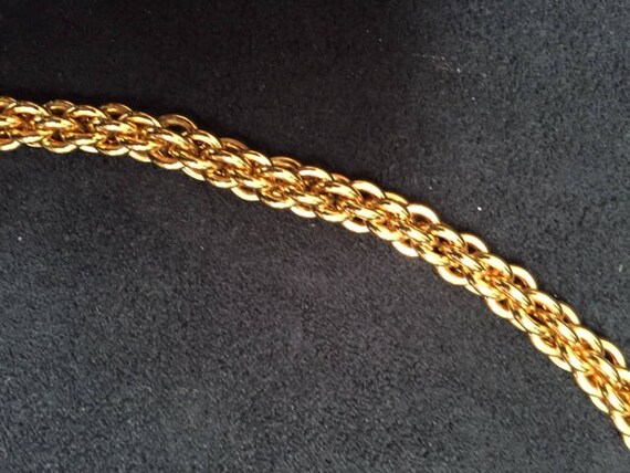 Vintage 1980s Gold-Tone Necklace - image 6