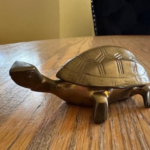 Brass Turtle Trinket Box