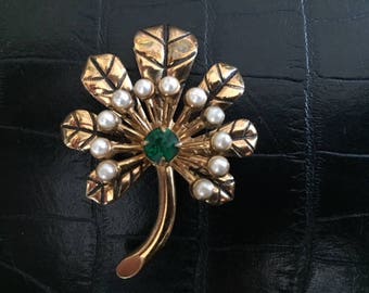 Vintage Floral Brooch