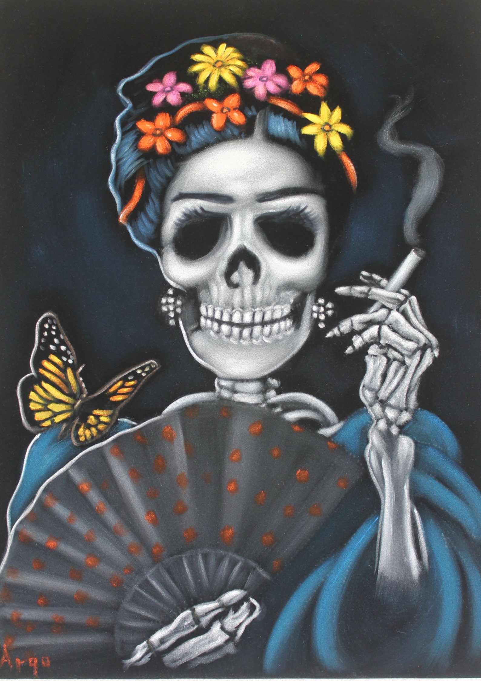 Мексиканские скелеты рисунки