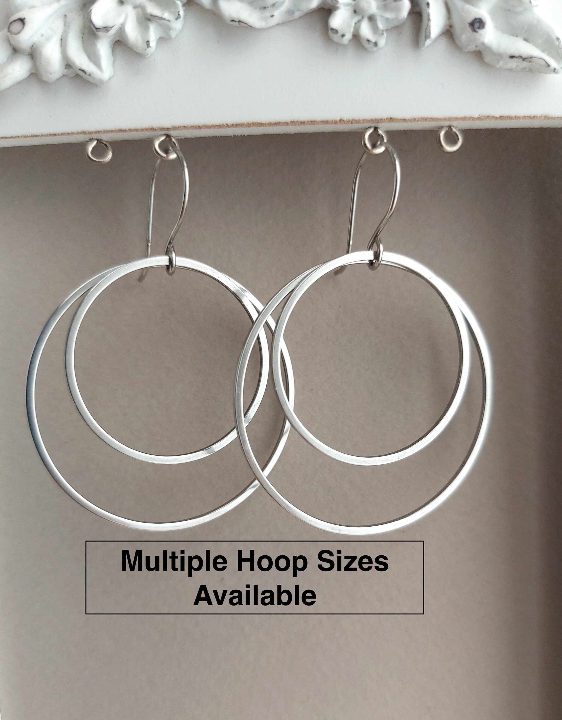 Simply Stylish Silver Hoop Earrings | Large hoop earrings, Tiny hoop  earrings, Big hoop earrings