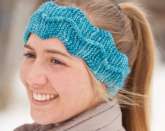 Knitted Headband Pattern PDF, Headband Knitting Pattern, Easy Cable Knit Headband Pattern, Cable Knit Headband, Winding Trail Headband