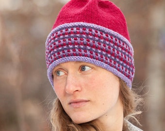 Knitted Hat Pattern, Hat knitting pattern pdf, Woman's knit hat, Man's knit hat, digital knitting pattern, Agate Cove Hat knitting pattern