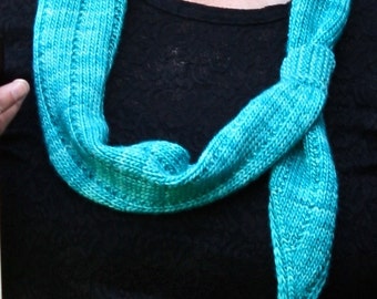 Scarf Knitting Pattern, PDF, Adjustable Scarf Knitting Pattern, Malabrigo Pattern, dk scarf pattern, Perfect Pitch Scarf Knitting Pattern