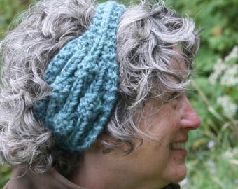 Earwarmer Knitting Pattern, PDF, knitted earwarmer pattern, knitted headband pattern, headband knitting pattern, Earbuds knitting pattern