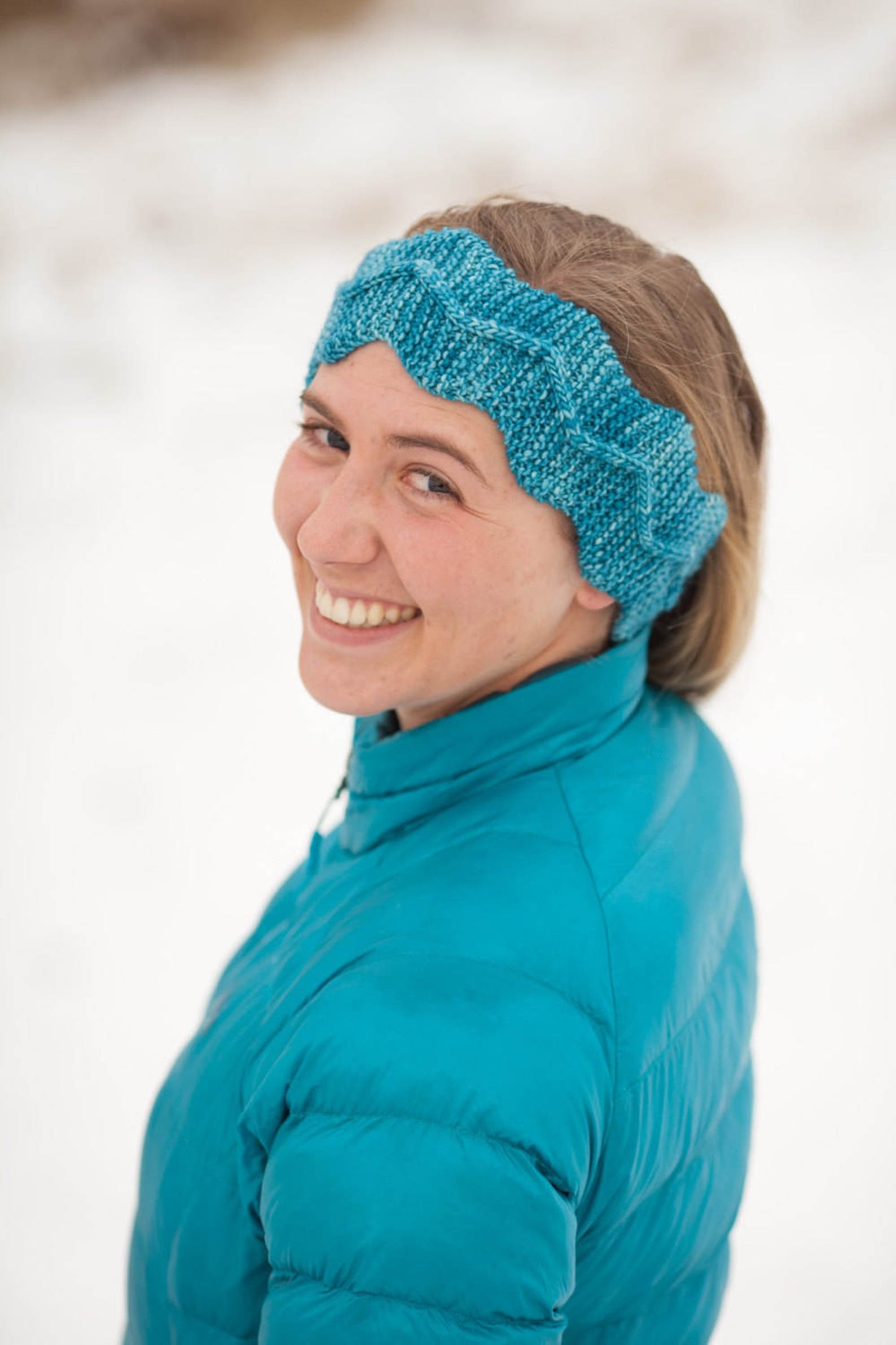 Knitted Headband Pattern PDF, Headband Knitting Pattern, Easy Cable