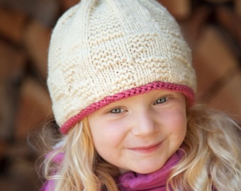 Knitted Hat Pattern PDF, Hat Knitting Pattern, Knit Hat Pattern, Kids Hat Pattern, Womens Hat Pattern, Family Whirlwind Hat Knitting Pattern