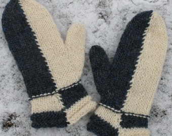 Easy Intarsia Mitten pattern, Intarsia Knitted Mitten Pattern, PDF, Intarsia Knitting Pattern, Mitten knitting Pattern, Patchwork Mittens