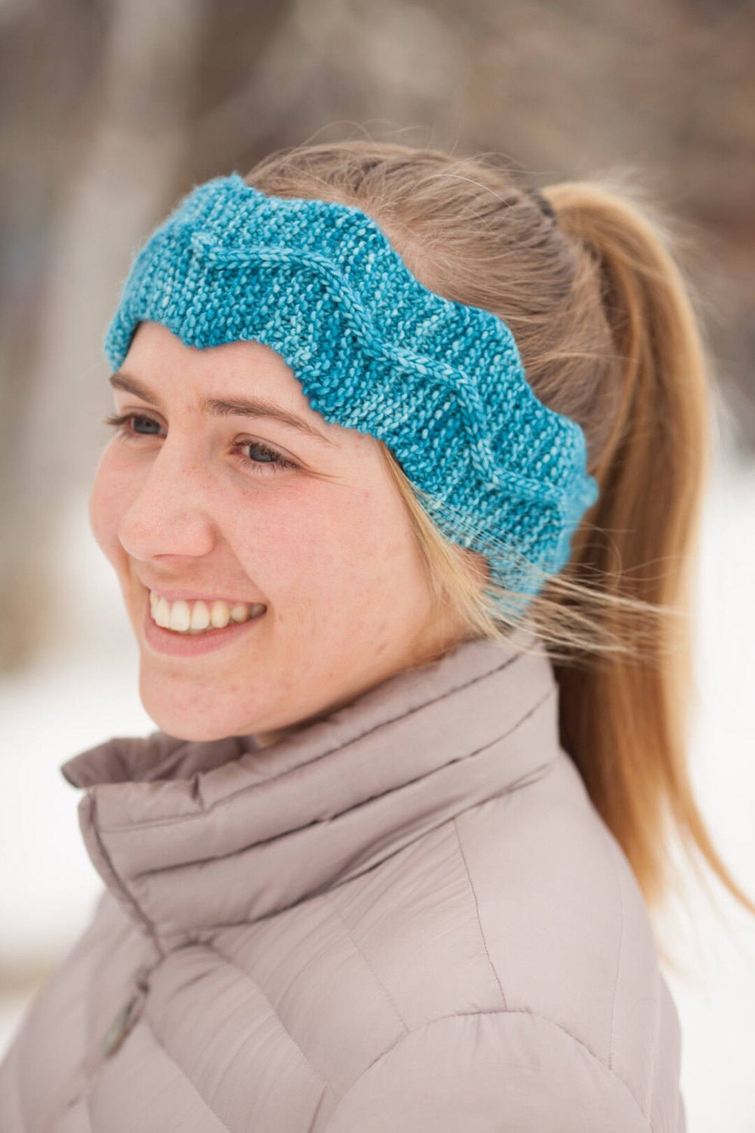 Knitted Headband Pattern PDF Headband Knitting Pattern Easy Cable