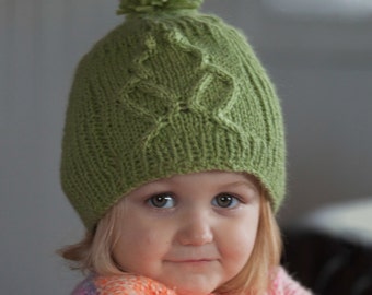 Hat Knitting Pattern PDF, Kid's Hat pattern, Frog Hat Pattern, Kid's Frog Hat, Knitted hat pattern, Kid's knitted hat, Rib-It Hat Pattern