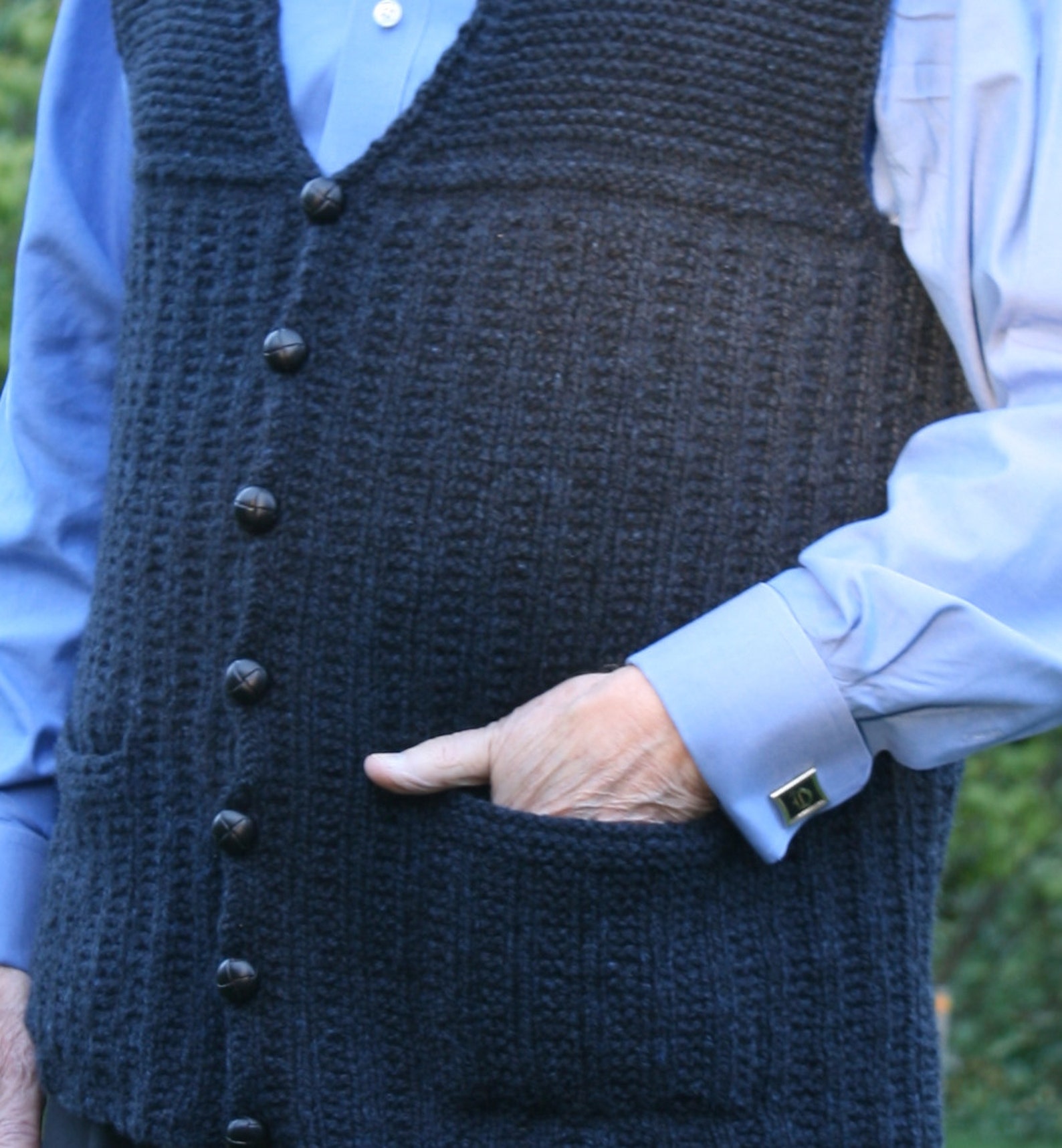 Men's Vest Knitting Pattern PDF, Men's Knitted Vest Pattern, Man's Vest