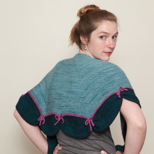 Easy Shawl Knitting Pattern PDF, Easy Knit Shawl Pattern, Easy Garter Shawl Pattern, Garter Stitch Shawl, Simply Sweet Shawl Pattern