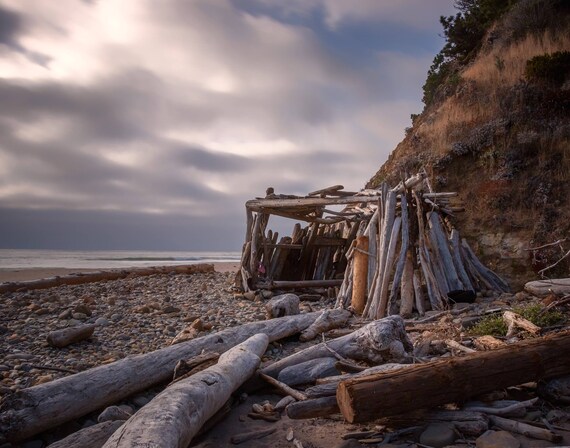 Beach House at Bowling Ball Beach Northern California (Prints)