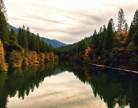 The Pit River (prints) the Pit River in the Fall Northern California