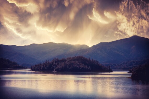 A Beautiful Storm (Metal Panel) Shasta Lake Northern California