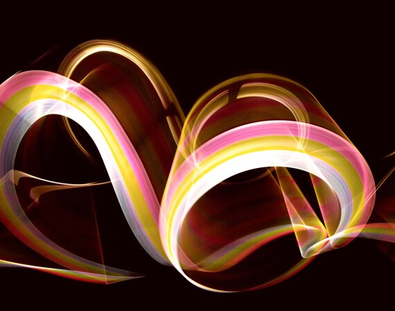 Light Rolls (prints) long exposure light painting abstract photograph