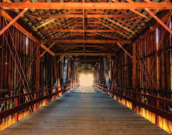 Inside the Honey Run Bridge (prints) this Historic bridge was destroyed by the Cmp Fire