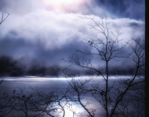 Steamy (prints) long exposure photograph Trinity Lake Northern California